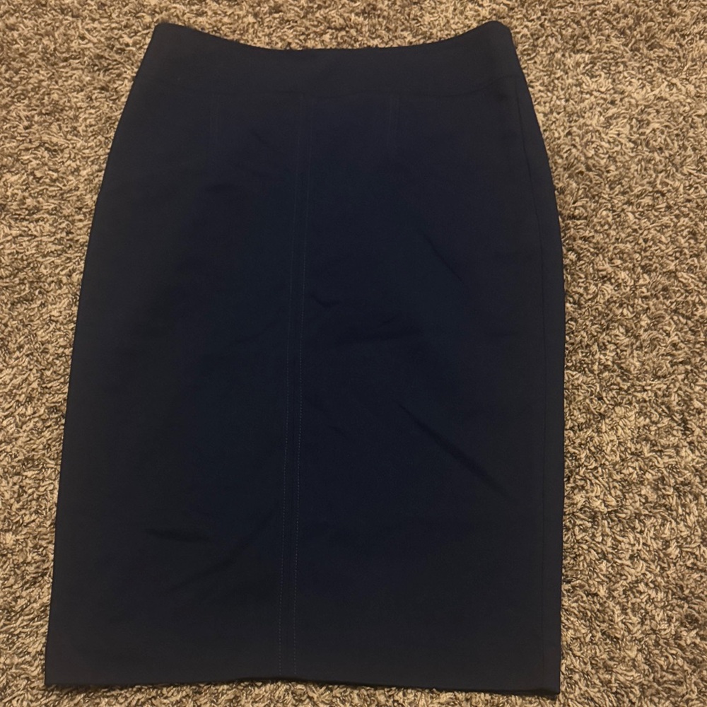 New York & Company Dark Blue Pencil Skirt